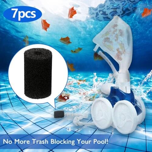 High-Density Pool Sweep Hose Tail Scrubbers + 1PCS Cleaning Bag Compatible with Polaris Cleaners Replacement Supplies