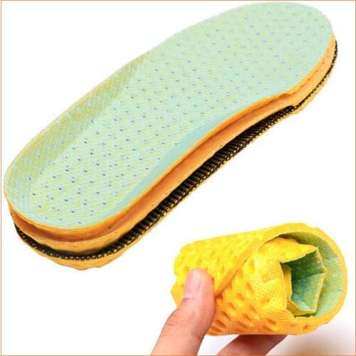 Sports memory foam insoles mesh deodorant breathable pads sports running insoles arch support orthopedic insoles for men, women