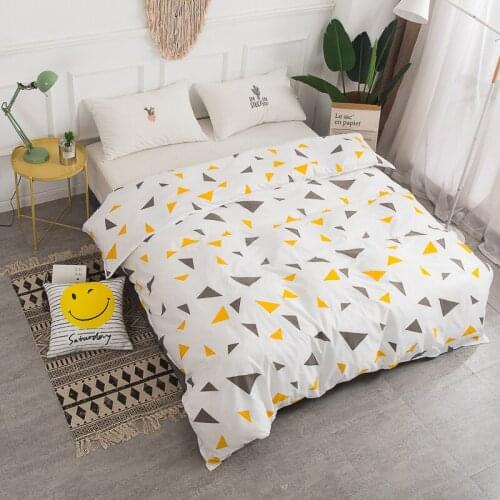 Quilt Cover 100% Cotton Single Double 180x200 Student 1.5m Quilts Bag Dormitory Bed 1.5 1.8 2.0m Single Quilts Covering