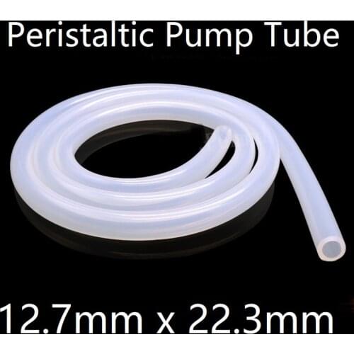 Peristaltic Pump Tube ID 12.7mm x 22.3mm OD Soft Silicone Hose Wall 4.8mm Flexible Drink Water Connect Pipe Nontoxic Transparent