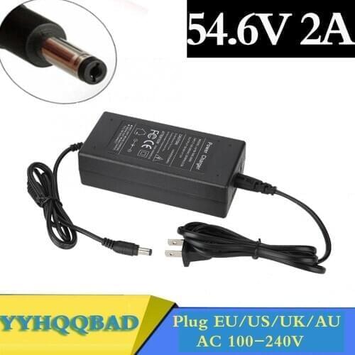 54.6V 2A charger for 48V li-ion Battery charger DC Socket/connector for 48V 13S Lithium Ebike battery