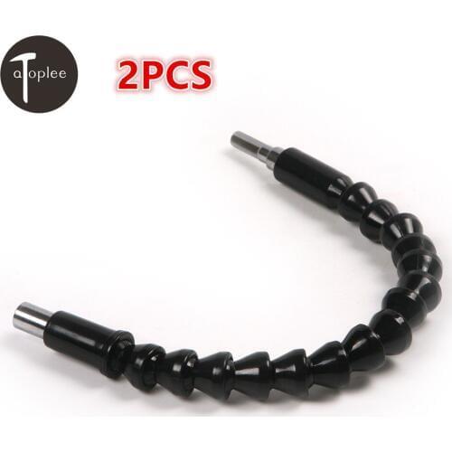 2PCS Flexible Shaft Connecting Link 1/4" 6.35mm Extension Shaft For Electronice Drill Shaft Connects Screwdriver Rod