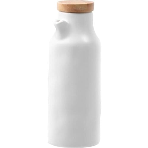 UPKOCH 400ml Ceramics Dispenser Olive Oil/Soy Sauce/Vinegar Cruet Bottle Liquid Condiment Dispenser for Kitchen Cooking