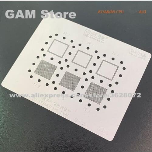 A7 A8 A9 CPU RAM Amaoe BGA Stencil For iPhone 5S 5C SE 6 6Plus 6S 6SP Reballing IC Chip Pins Tin Plant Net Solder Heat Template