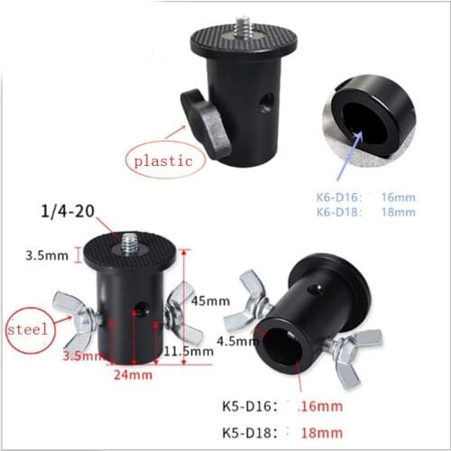 Camera accessories 16mm or 18mm flash holder 1 / 4 interface light holder adapter camera studio adapter