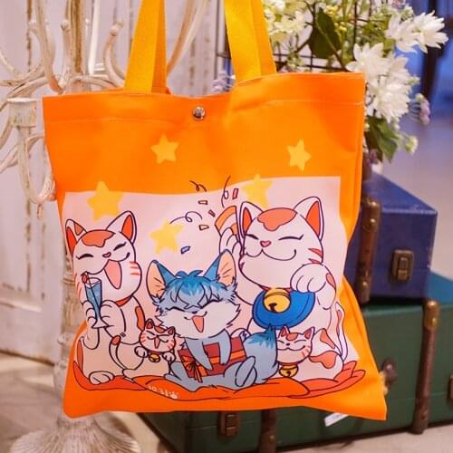 Anime Hypnosis Microphone Division Rap Battle Nurude Sasara Canvas bag Unisex Shoulder bag Messenger bag Itabag Shopping bag