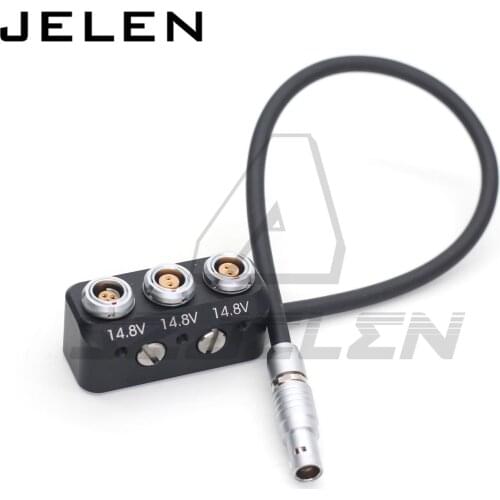ARRI / SONY 12V 0B 2pin to RS 3pin+ 0B 2pin Female Hub Adapter Splitter for Camera Power Supply Distributor
