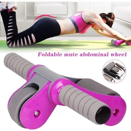 No Noise Abdominal Wheel Roller Trainer Body Building Exercise Fitness Equipment BHD2