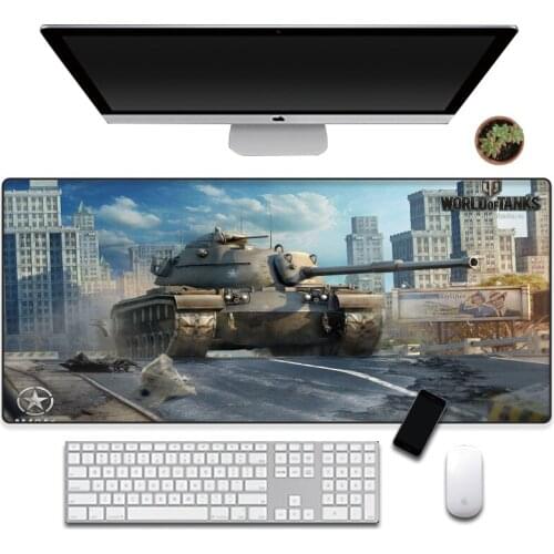 Large gamer desktop laptop mouse pad gaming mouse pad XL mouse pad PC computer keyboard desktop gaming accessories tank