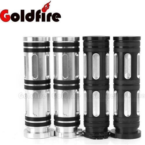 1" Black CNC Aluminum Motorcycle Handlebar Hand Grips For Harley Sportster Dyna Fatboy Night Train XL XR