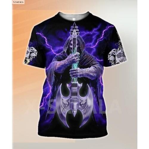 Death Skull Magma Death Yinyang Tattoo God 3D Fashion All Over Printed Round Neck T-Shirt Men Women Harajuku Casual Tee Top