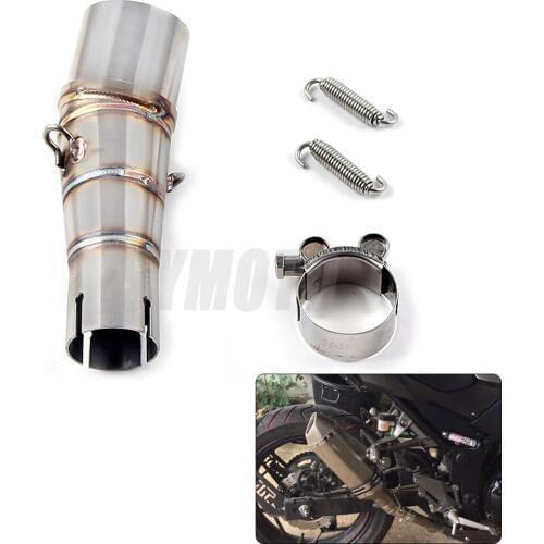 Motorcycle Exhaust Muffler Middle Link Pipe For Kawasaki Ninja 300 Z250 2013 to 2016 Ninja 250R 2008 to 2016 Z300 2015 2016