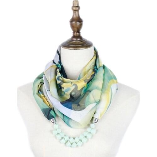Chiffon scarf pendant scarf neckwear necklace shawl echarpe fashion accessories scarf mujer summer stole DIY customized