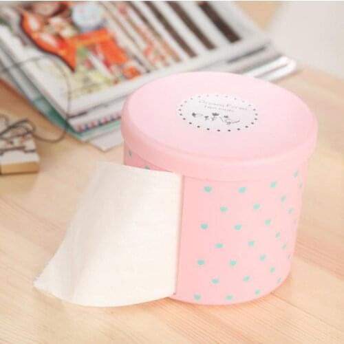 1pcs Tissue Box Paper Holder Plastic Round Toilet paper box Organizer Box Case Napkin Holder Home Kitchen Daily Necessities