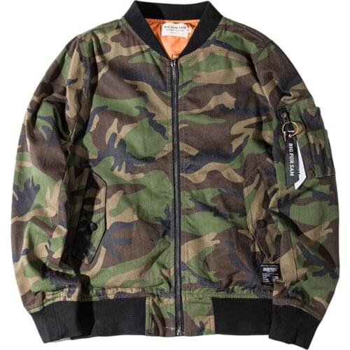 Camouflage Bomber Jacket Men Military Streetwear Baseball Coat Spring Hip Hop Retro Windbreaker Mens Jackets And Coats