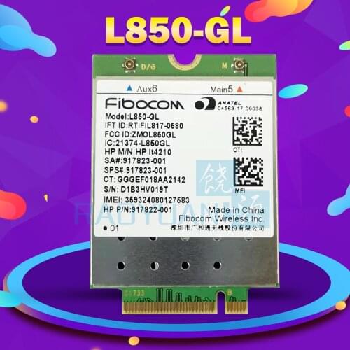 L850-GL LT4210 FDD-LTE TDD-LTE 4G Card 4G Module SPS#917823-001 For 430 440 450 G5 Notebook