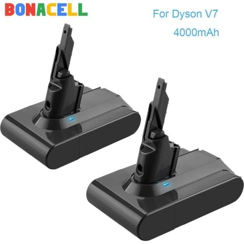 Bonacell 21.6V 4000mAh Li-lon V7 Battery For Dyson battery V7 FLUFFY /Extra / Mattre/ V 7Animal Vacuum Cleaner