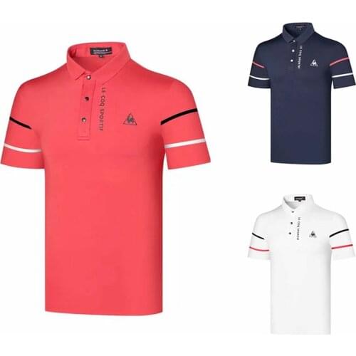 Mens Short Sleeve Golf Polo Shirts Quick Dry Outdoor Athletic Shirt