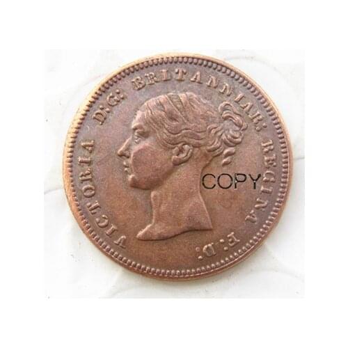 A set of(1839-1856) 10pcs UK Great Britain / Ceylon Victoria Half Farthing copy coins