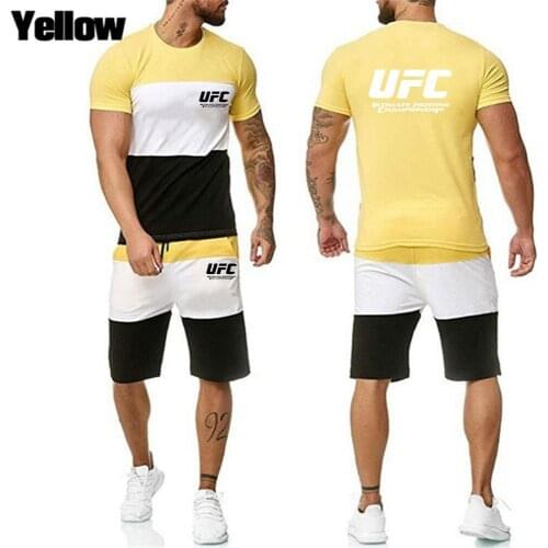 New Summer Black Casual Sports Suit 2021 Mens Round Neck Short-sleeved T-shirt Mens Suit Fashion Letter T-shirt Men