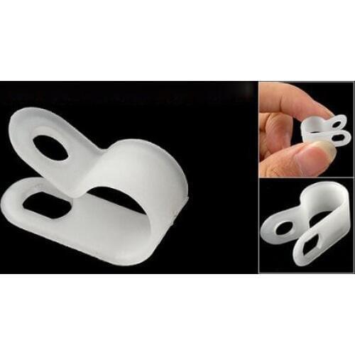 New Style 100 Pcs White Nylon Cable Clamp Organizer