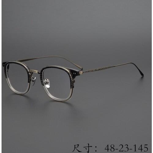 Vintage Retro Square Optical Titanium Eyeglass Frame EV543 Ultra Light Limited Original Quality Women Man Eyewear Blue-ray Proof