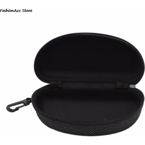 Portable Zipper Eye Glasses Hard Case Reading Glasses Box Foldable Sunglasses Storage Box Container Organizer