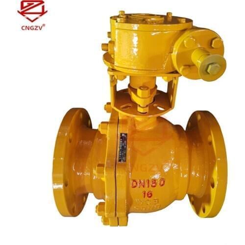 CNGZV Stainless Steel Flange 2pc Threaded Floating Type Welding Industrial Hard Seal floating Ball Valves DN150