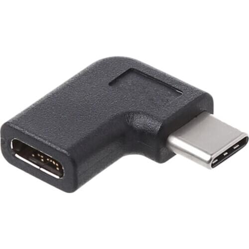 90 Degree Right Angle USB 3.1 Type C Male To Female USB-C Converter Adapter