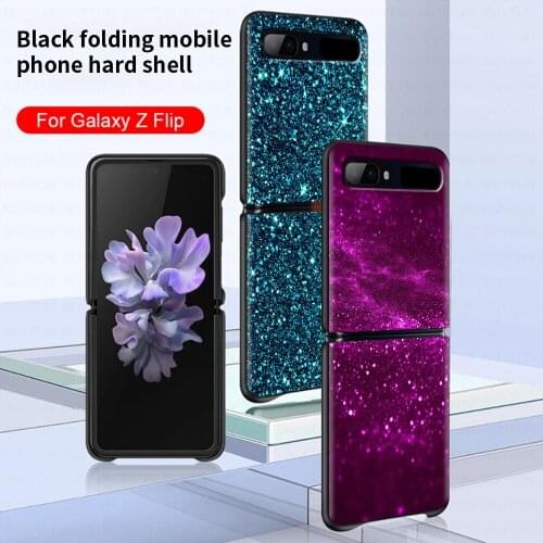 Luxury Black Hard Case For Samsung Z Flip Cover Fashion Gold Pink Pattern Phone Shell For Galaxy Z Flip3 5G Foldable