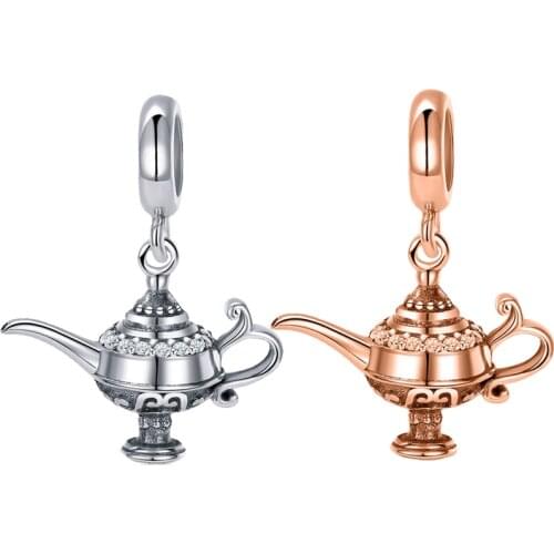 Fit Original Pandora Charms Bracelet Women Dinsy Aladdin Magic Lamp Beads for Jewelry Making DIY Classic Anime Pendant Accessory