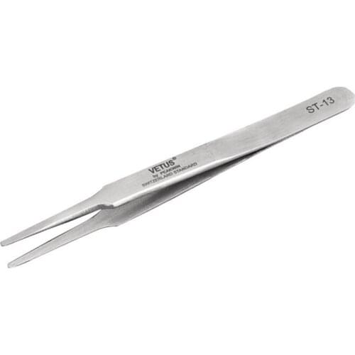 Stainless Steel Flat Shape Forceps Tweezers for Placing Ear Impression Foam Hearing aid dispensers tool