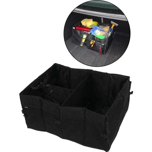 Multi-Compartment Car Boot Organiser Folding Tidy Storage Bag Trunk Flexible