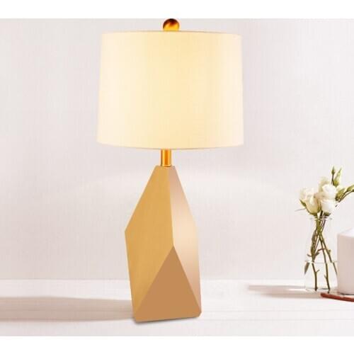Modern Marble Fabric Table Lamp Home Decor Bedroom Bedside Reading Desk Light Fixture TA089