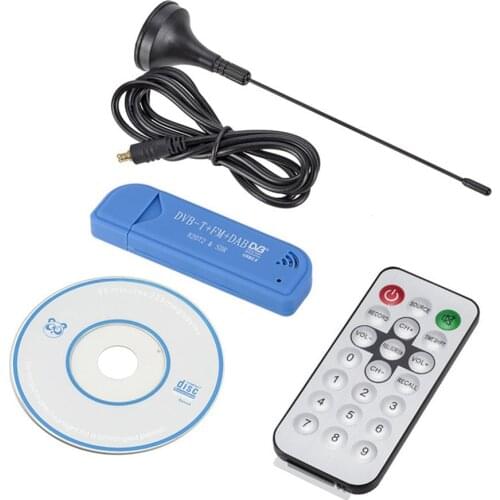 TV stick Mini Portable Digital Receiver USB 2.0 Software Radio DVB-T RTL2832U+R820T2 SDR Digital TV Receiver Stick TV accessorie