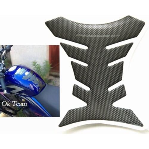Carbon Fiber Tank Pad Tankpad Protector Sticker For Motorcycle Universal Fishbone
