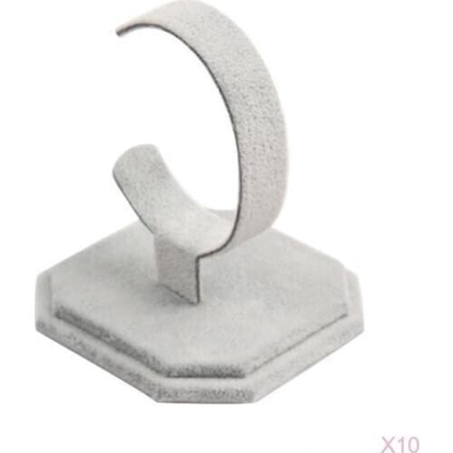 10Pcs Grey Bracelet Bangle Jewellery Display Show Stand Showcase Rack Holder