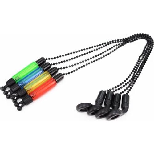 1PC 4 Colors Durable Fishing Bite Alarm Hanger Swinger LED Illuminated Indicator Bite Alarm Durable Fish Tools Accessories