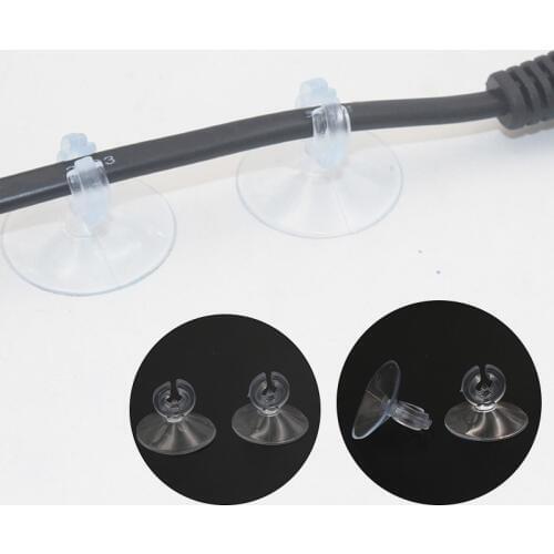 10pcs/set Aquarium Sucker Suction Cup Holder for Fish Tank 4/6mm Air Pump Airline Tube Transparent Air Pump Aquarium Accessories