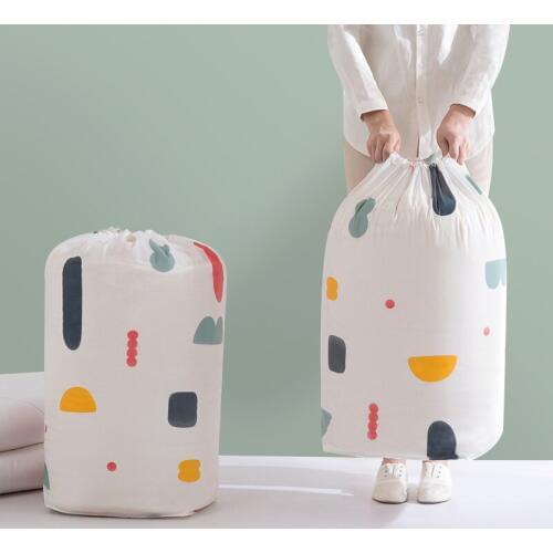 2019 New Waterproof PEVA Quilt Storage Bags Luggage Bags for Toy Home Storage Organizer Washable Wardrobe Clothes Storing Bags