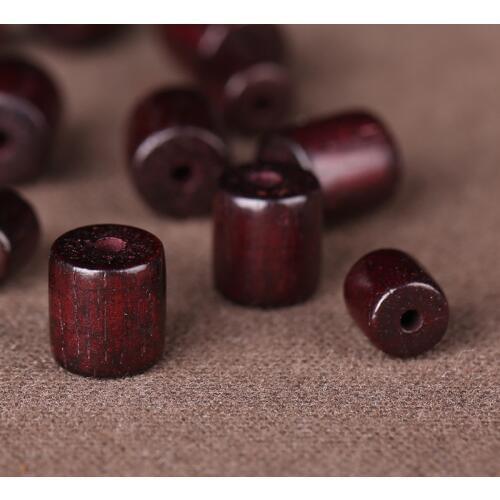 50pcs/lot 6mm 8mm Red Rosewood Loose Beads Red Sandalwood Prayer Mala Cylinder Barrel Wood Bead Smooth Spacer Bead Diy Jewelry