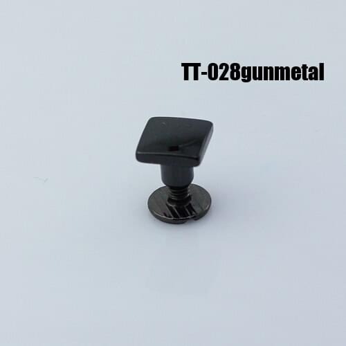 50pc SCREWBACK SPIKE TT- 028 leathercraft Gunmetal