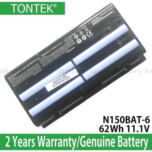 Genuine N150BAT-6 Battery For Clevo N150SD N155SD NP7155 NP7170 ThundeRobot G150T G170T Hasee Z6 Z7 Z7M G6 6-87-N150S-4292