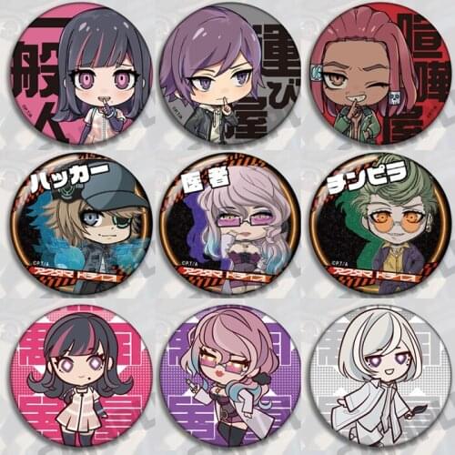 Akudama Drive Cosplay Badges Brooch Pin Badge Accessories Collection Bag Breastpin for Backpacks Clothing