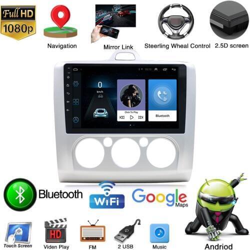 Android 9.0 Car Radio Multimedia Video Player Navigation GPS For ford focus 2 3 Mk2 Mk3 hatchback Wifi 3G Bluetooth audio stereo