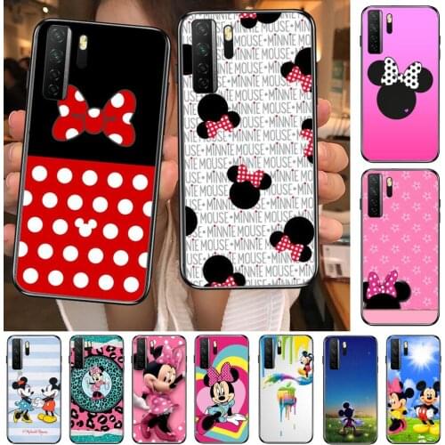Mickey mouse cartoon i phone case Black Soft Cover The Pooh For Huawei Nova 8 7 6 SE 5T 7i 5i 5Z 5 4 4E 3 3i 3E 2i Pro Phone Cas