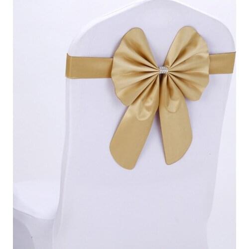 Wedding Ceremony Decor 10 Pieces Red Blue Already Bow Tie Hotel Banquet Chair Sash Band Conference Event Birthday Party Favor