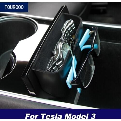 For Tesla Model 3 Interior Center Console Hidden Storage Box Car Styling Modification Accessories
