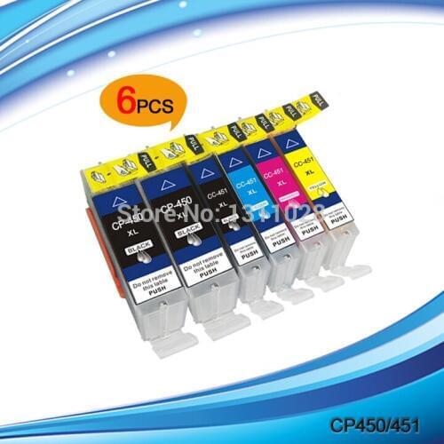 INK WAY 6 Pack pgi-450 cli-451BK BK C M Y 5C compatible inkjet cartridges ,1 SET+1 EXTRA BK,free shipping