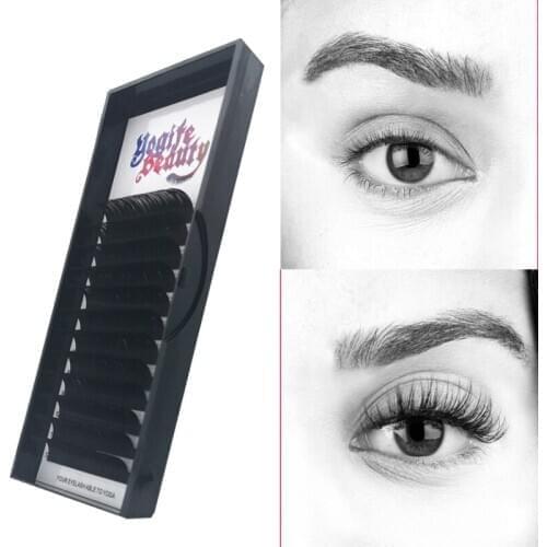Classical handmade korean pbt Faux mink eyelashes individual eyelash lashes soft eyelash extension False eyelash